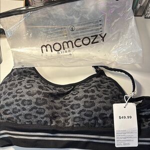 Black Leopard Print Bra